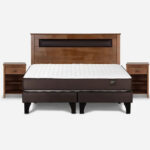 Cama Ergo T New 2 Plazas + Muebles Ferrara