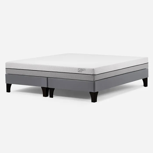 Cama Europea Pratta 2 Plazas  patas de madera