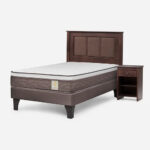 Cama New Style 4 Plus 1,5 P+Respaldoy Velador - Imagen 2