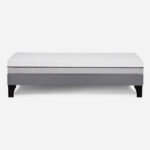 Cama Europea Pratta  patas madera 1,5 Plazas - Imagen 3