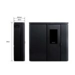Estufa pellet de pasillo Black Vision Charcoal - Imagen 4