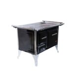 COCINA A LEÑA 4 PLATOS 90X60 NEGRA TRADICIONAL - Imagen 2