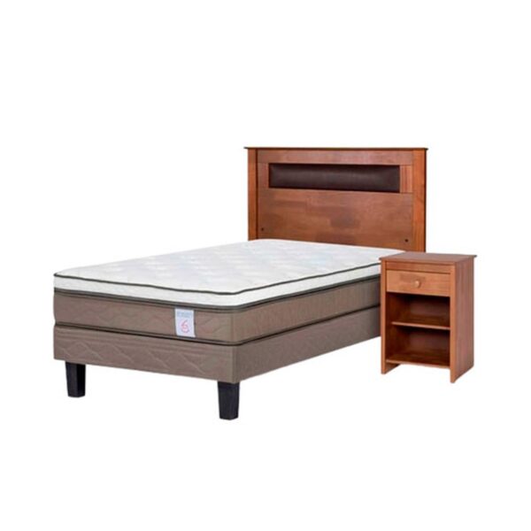 Cama New Style 6 1,5 Plazas + Muebles Ferrara