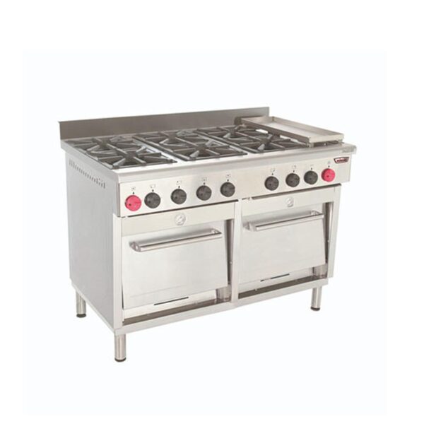 Cocina 6P / 2 hornos 1 plancha churrasquera