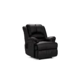 Bergere Reclinable Jarrie PVC Manual Negro - Imagen 2