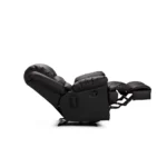 Bergere Reclinable Jarrie PVC Manual Negro - Imagen 7