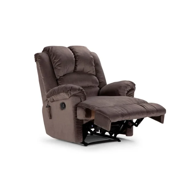 Bergere Reclinable  Jarrie Tela Manual Gris