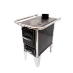 Cocina a leña  1P Patas Lisas 55x35cm Negro - Imagen 3