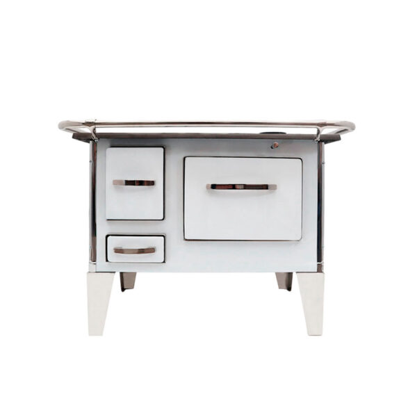 Cocina a Leña 4P modelo Sarah 92×62 Blanco