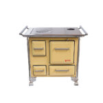 COCINA A LEÑA MUEBLE 80X56  ENLOZADA  AMARILLA