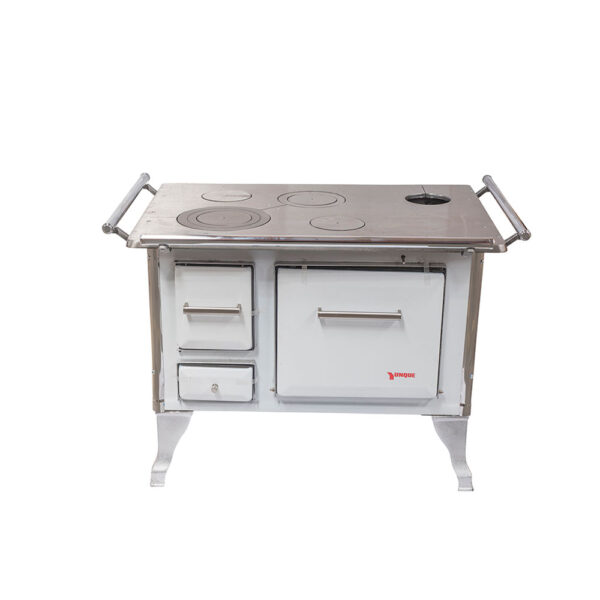 COCINA A LEÑA 4 P 90X60  BLANCO  TRADICIONAL