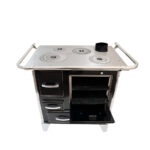 Cocina a Leña 4P modelo Mueble 92x62 Negro - Imagen 5