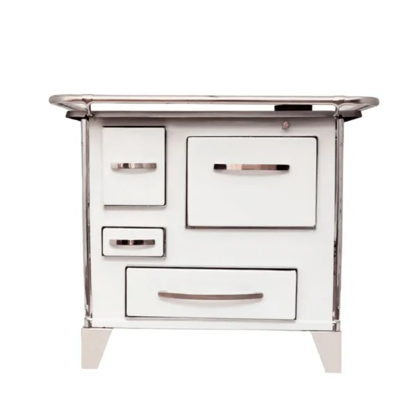 Cocina a Leña 4P modelo Mueble 92x62 Blanco