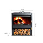 Chimenea a leña 850 Freestanding Bosca - Imagen 2