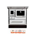 Cocina a Leña Calbuco MZ 80 Blanca + Kit de 5" - Imagen 3