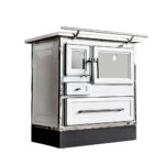 Cocina a Leña Calbuco MZ 80 Blanca + Kit de 5" - Imagen 5