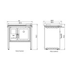 Cocina a Leña Bosca Hestia 90 Rojo - Imagen 11