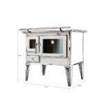 Cocina a Leña Calbuco L70 Blanca con Kit 5" - Imagen 5