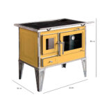 Cocina a Leña Calbuco L80 Amarilla - Imagen 3