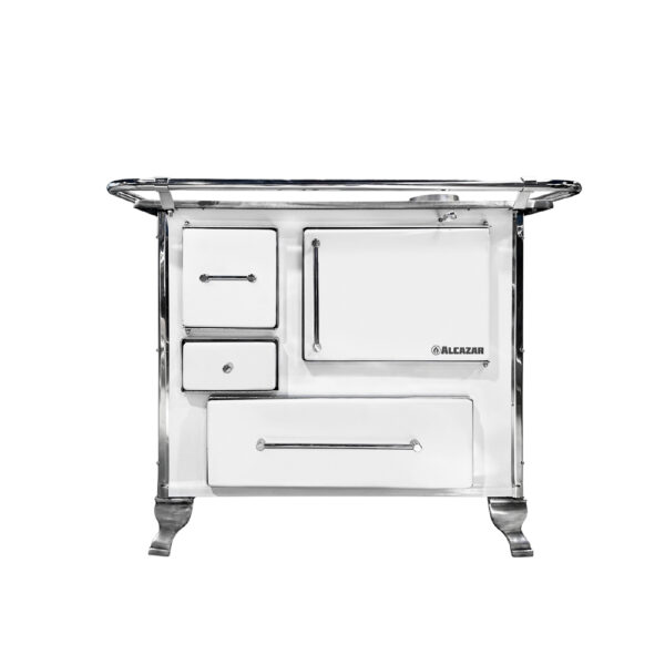 Cocina a Leña Llaima Mueble 80 Blanca