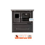 Cocina a Leña Combustión Lenta  M70 Gris - Imagen 2