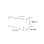 Congelador dual 418 Lts 142x74x82cm  Maigas - Imagen 3