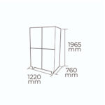 Congelador vertical 4 puertas 1000 lts. - Imagen 4