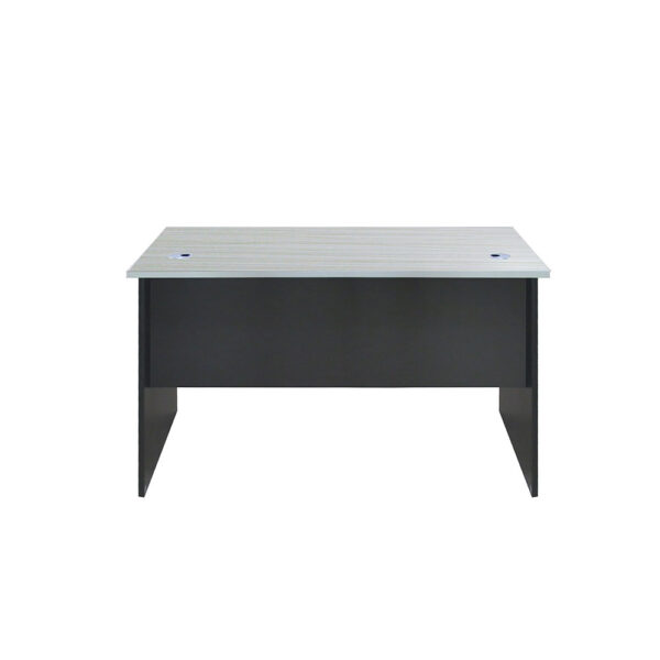 Escritorio Recto 120 Maple con Gris