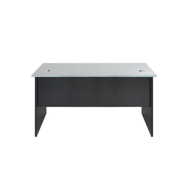 Escritorio Recto 140 Maple con Gris