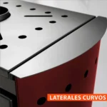 Estufa a Leña  Tirolesa Burdeo con Kit de 6" - Imagen 12