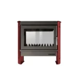 Estufa a Leña Tirolesa Doble Cara Burdeo - Imagen 3