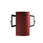 Estufa a Leña Tirolesa Doble Cara Burdeo - Imagen 7