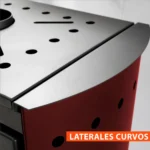 Estufa a Leña Tirolesa Doble Cara Burdeo - Imagen 8