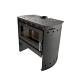 Estufa a Leña  Tirolesa Gris con Kit de 6" - Imagen 8