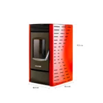 Estufa a Pellet P1800 Burdeo - Imagen 4