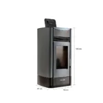Estufa a Pellet P2000 Gris Alcazar - Imagen 4