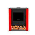 Estufa a leña Gold 500 Black Vision Rojo