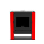 Estufa a leña Gold 500 Black Vision Rojo - Imagen 2