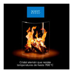 Estufa a leña Gold 500 Black Vision Rojo - Imagen 8