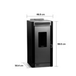 Estufa a pellet Black Vision Negro - Imagen 3