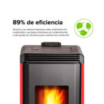 Pack Estufa pellet Hera+ Rojo + Kit - Imagen 7