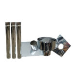 Cocina Leña Negra 1 Plato + Kit INOX - Imagen 5