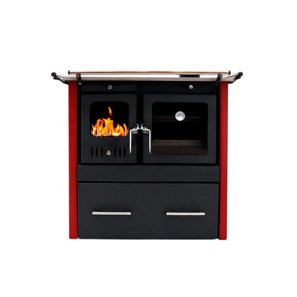 Cocina Combustión Lenta  KM80 Rojo