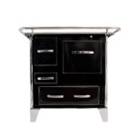 Cocina a Leña 4P modelo Mueble 92x62 Negro