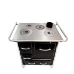 Cocina a Leña 4P modelo Mueble 92x62 Negro - Imagen 2