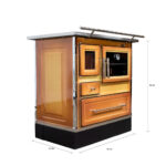 Cocina a Leña Calbuco MZ 90 Difumada+Kit de 6" - Imagen 6