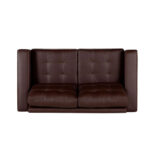 Sofá Dali 3 Cuerpos  Cuero Marrón Rosen - Imagen 5