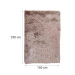 Alfombra shaggy rds 160x230 cm beige - Imagen 4