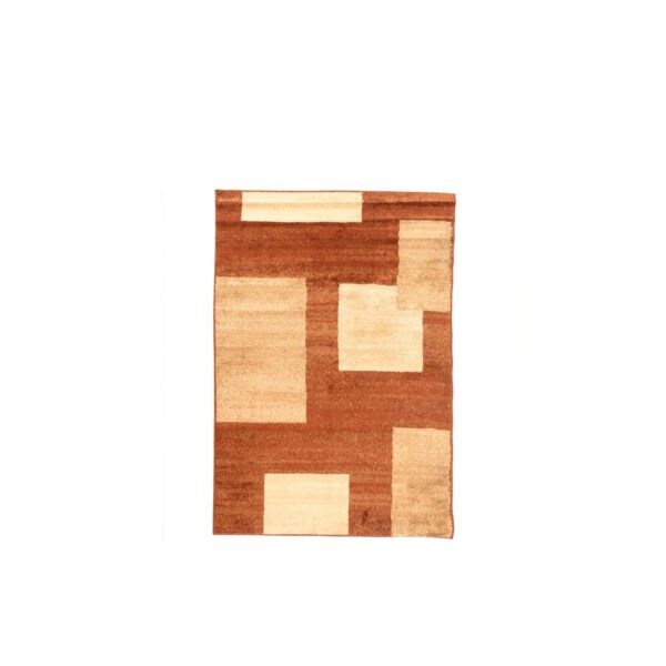 Alfombra carrera cuadros 133x190 cm café