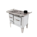 Cocina a Leña 3P modelo Sarah 72×46 Blanco - Imagen 3